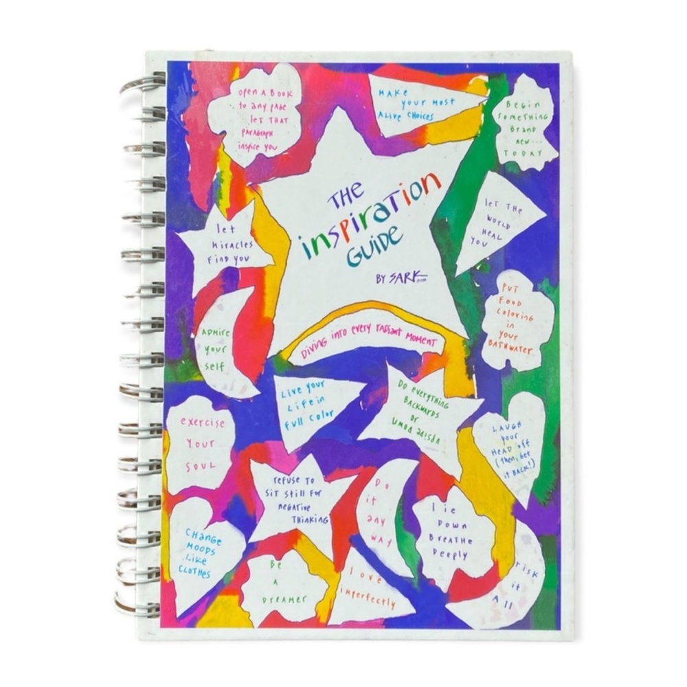 Vintage 90s Inspirational Moon & Stars Stationary Spiral Notebook - never used